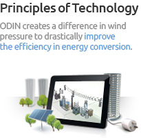 Principles of Technology - ODIN creates a difference in wind pressure to drastically improve the efficiency in energy conversion.
